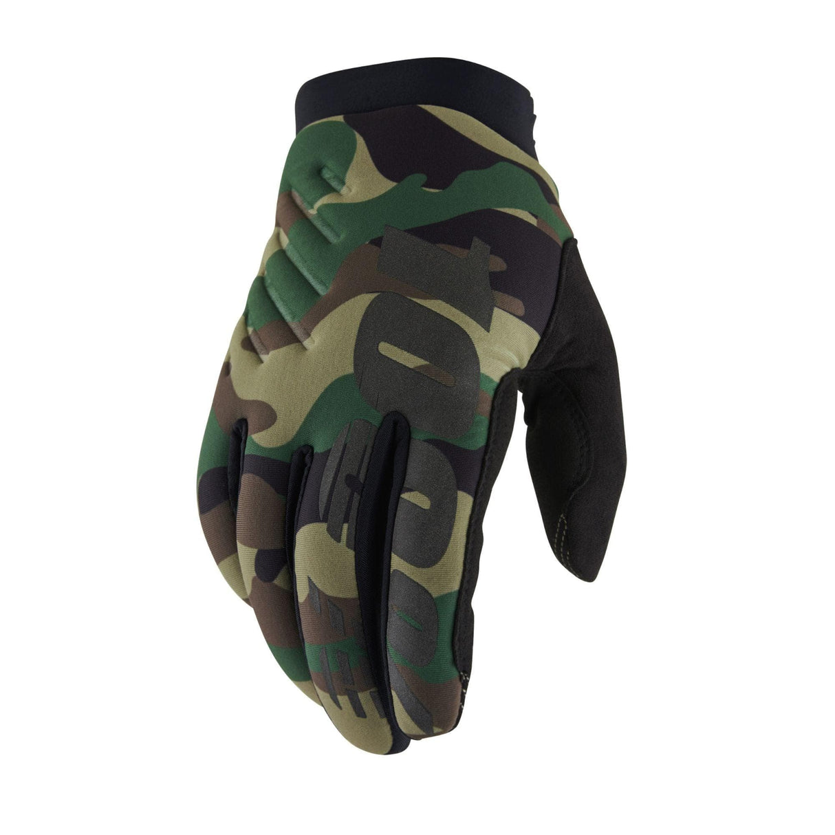 100% Brisker Cold Weather Glove - Camo / Black - Small