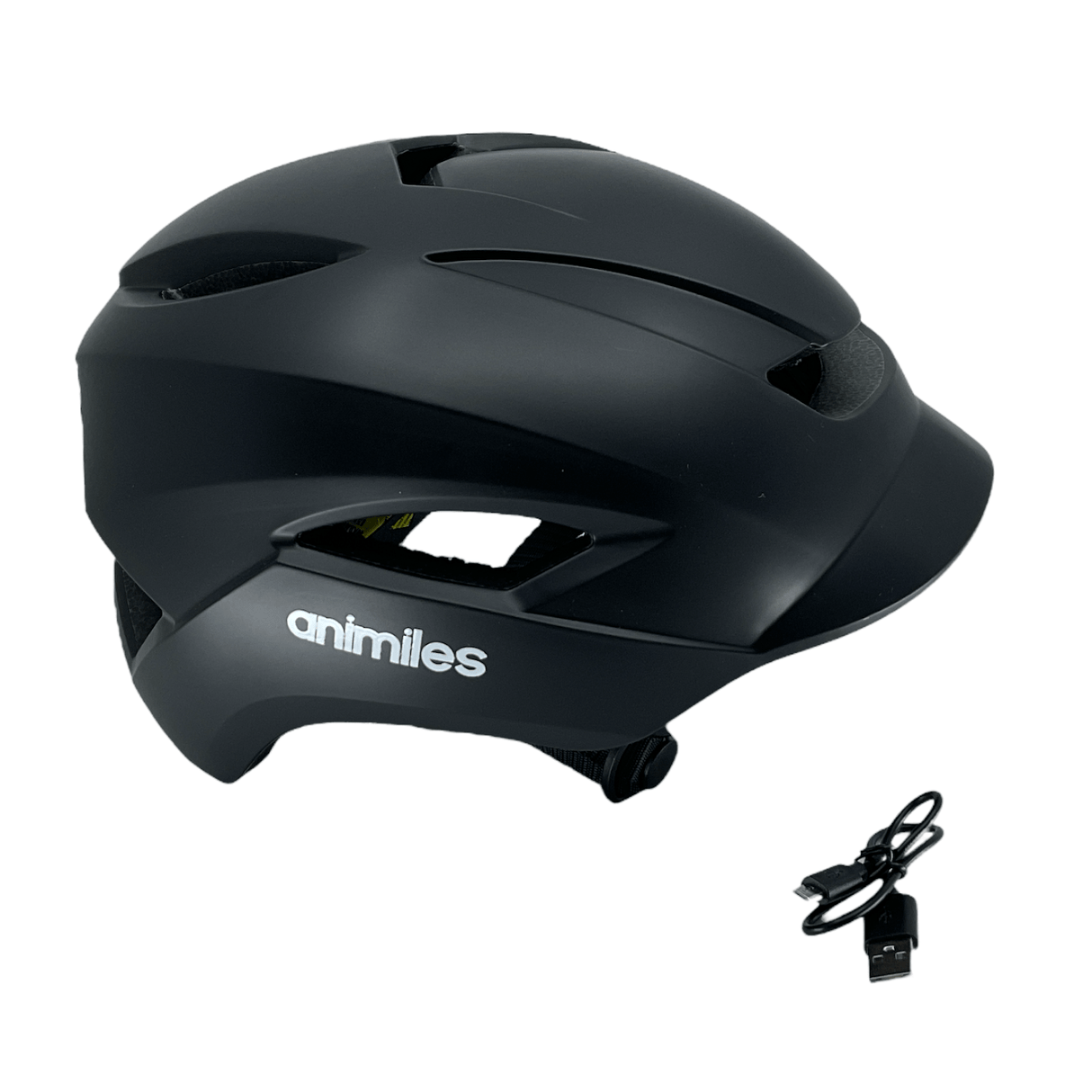 Animiles Adult Helmet - Matte Black L 57-61cm (Shop Soiled)