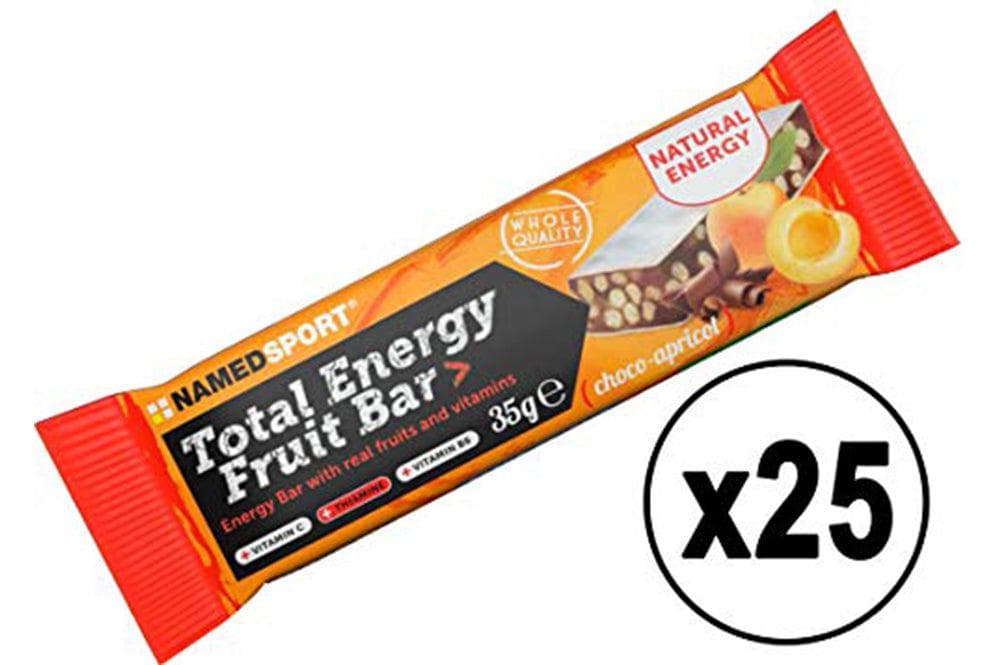 NamedSport TOTAL ENERGY FRUIT BAR CHOCO APRICOT 25 X 35g Long Date