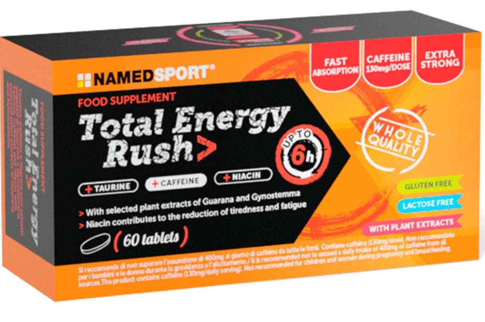 NamedSport TOTAL ENERGY RUSH   60 TABLETS Long Date