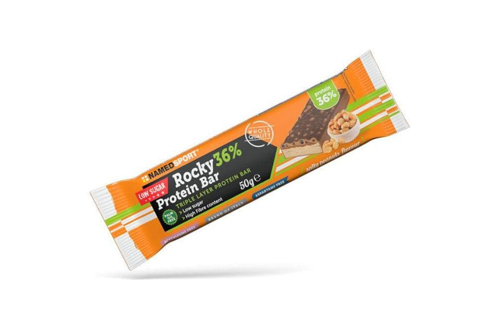 NamedSport ROCKY PROTEIN BAR PEANUT 12 PACK Long Date