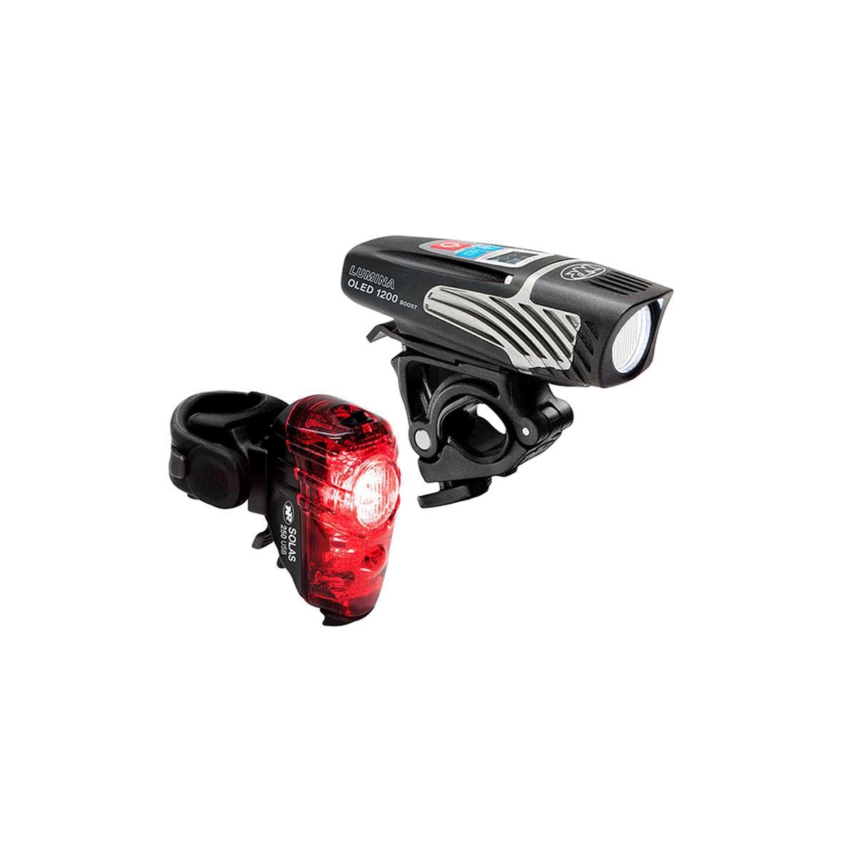 Niterider Lumina 1200 Oled Boost/Solas 250 Combo Light Set: Black