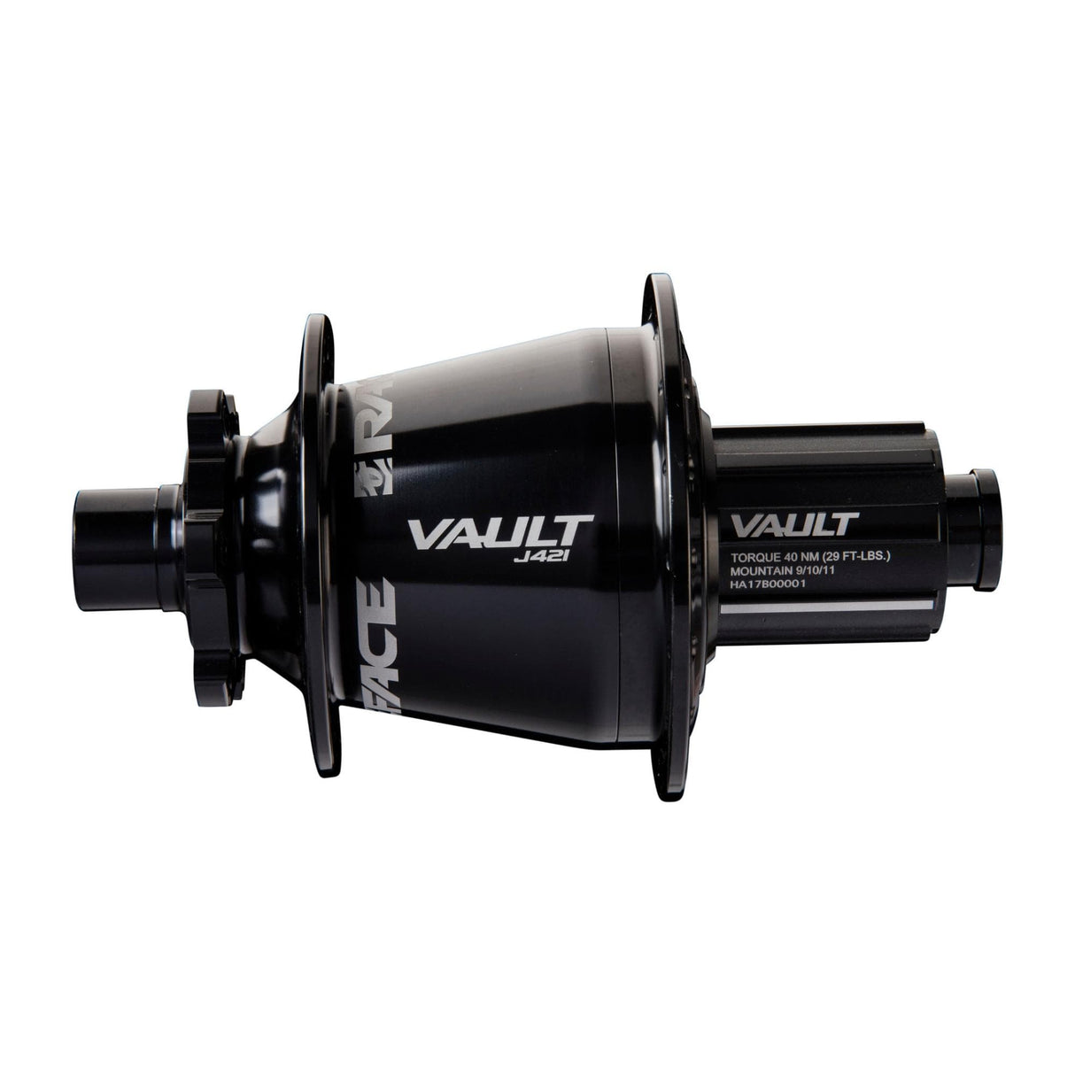 Race Face Vault J Bend Hub Rear 142x12mm 421J 32H Shimano Black