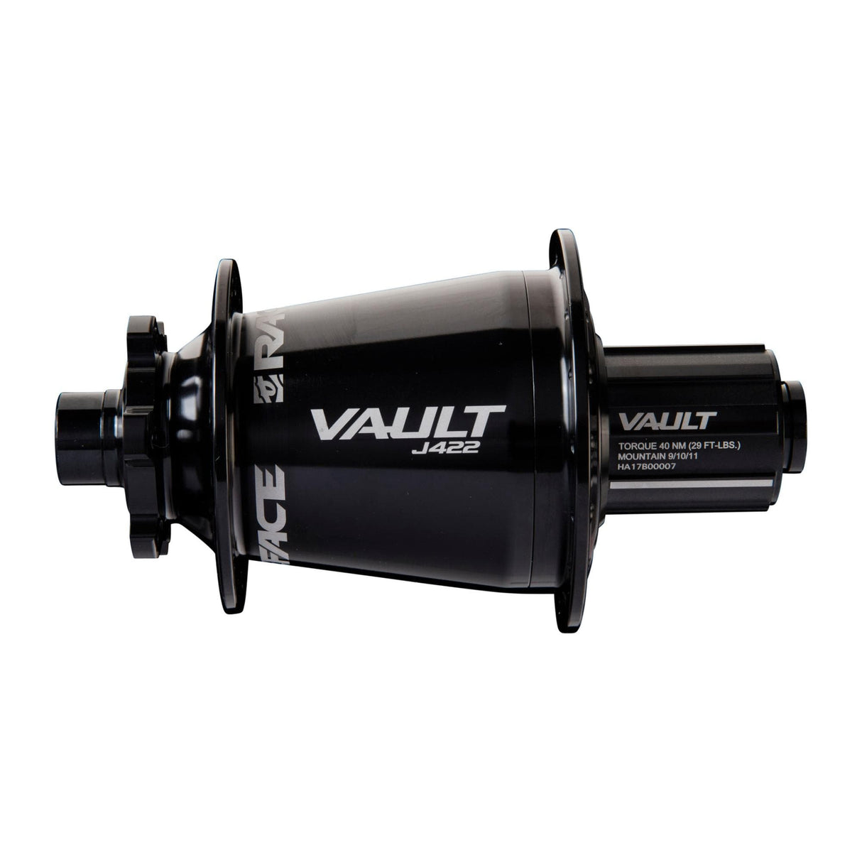 Race Face Vault J Bend Hub Rear 150x12mm 422J 32H Shimano Black