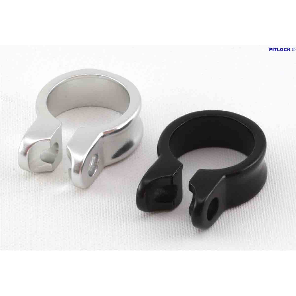 Pitlock Saddle Clamp: Black 34.9Mm