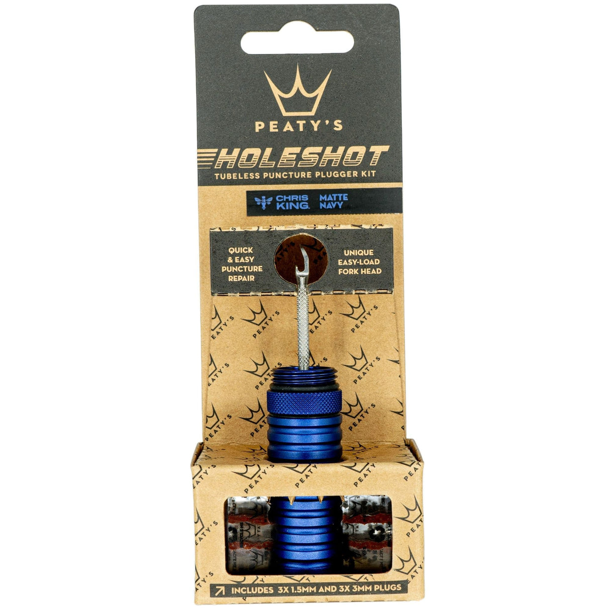 Peaty's Holeshot Tubeless Puncture Plugger Kit Navy