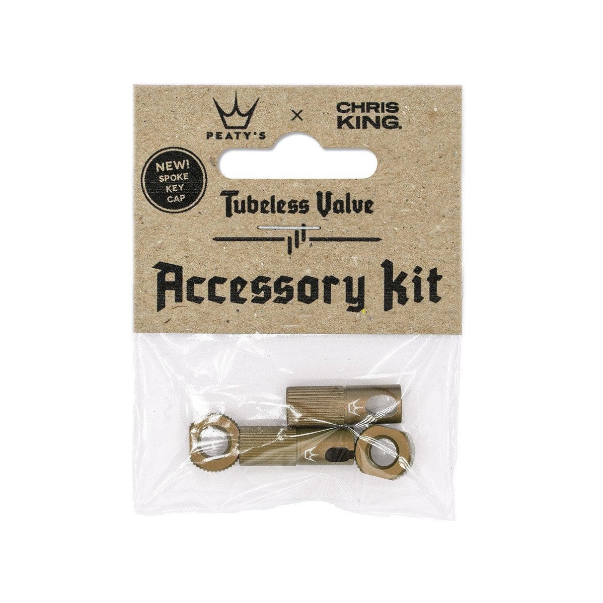 Peaty's x Chris King Tubeless Valve Accessory Kit Bourbon