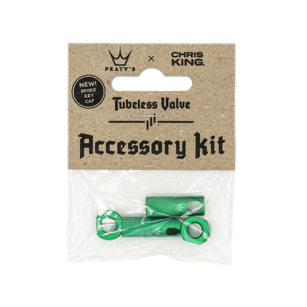 Peaty's x Chris King Tubeless Valve Accessory Kit Emerald