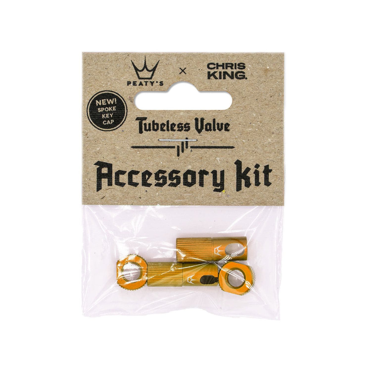 Peaty's x Chris King Tubeless Valve Accessory Kit Mango