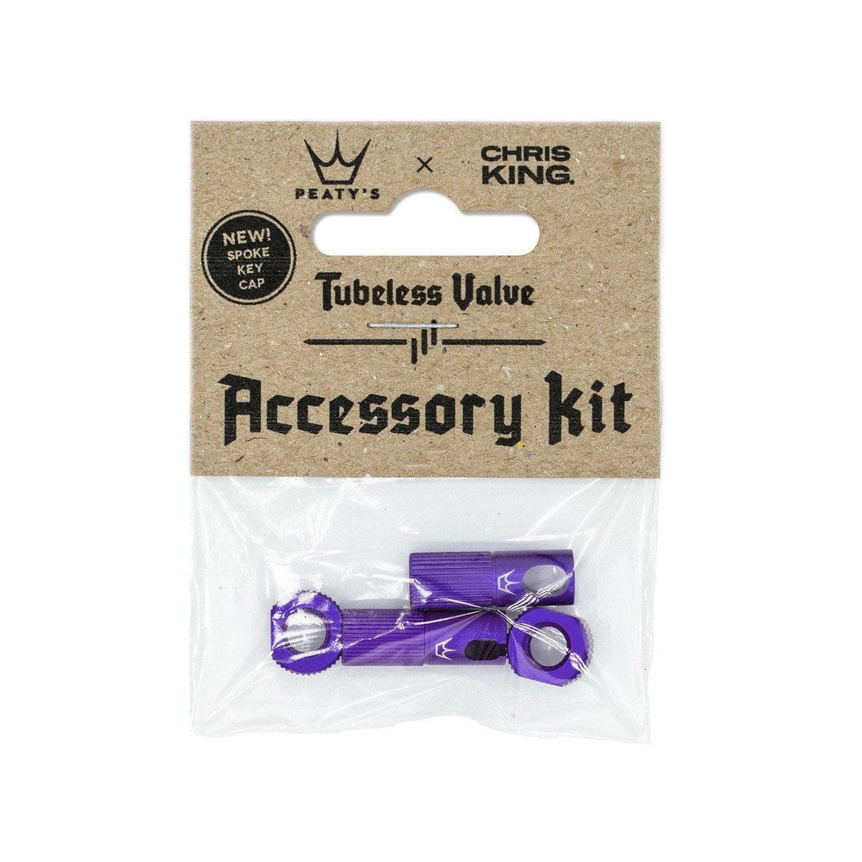 Peaty's x Chris King Tubeless Valve Accessory Kit Violet