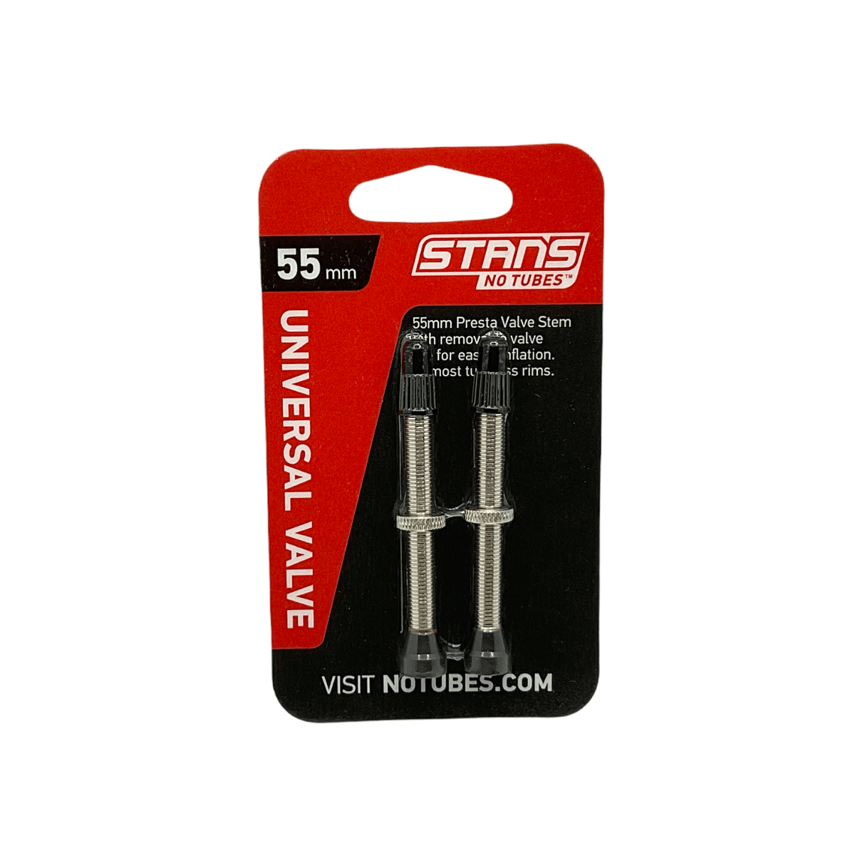 Stans Notubes Universal Presta Valve Stems Brass - 55mm