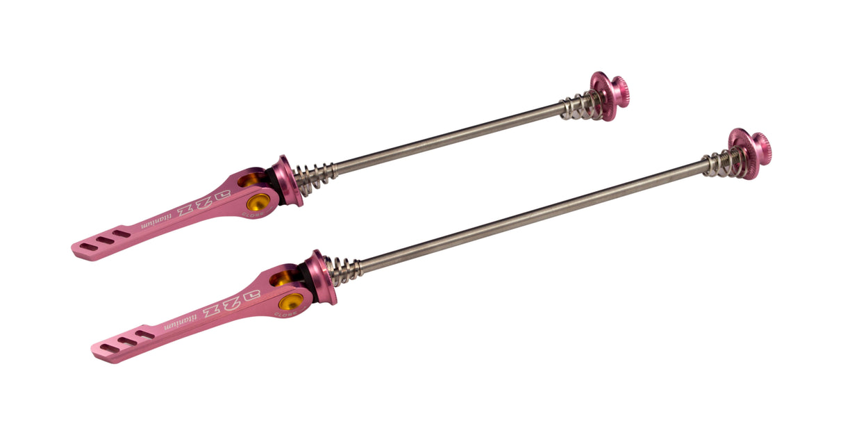 A2Z CNC Quick Release with Ti Rod (MTB: 135mm, Pink)