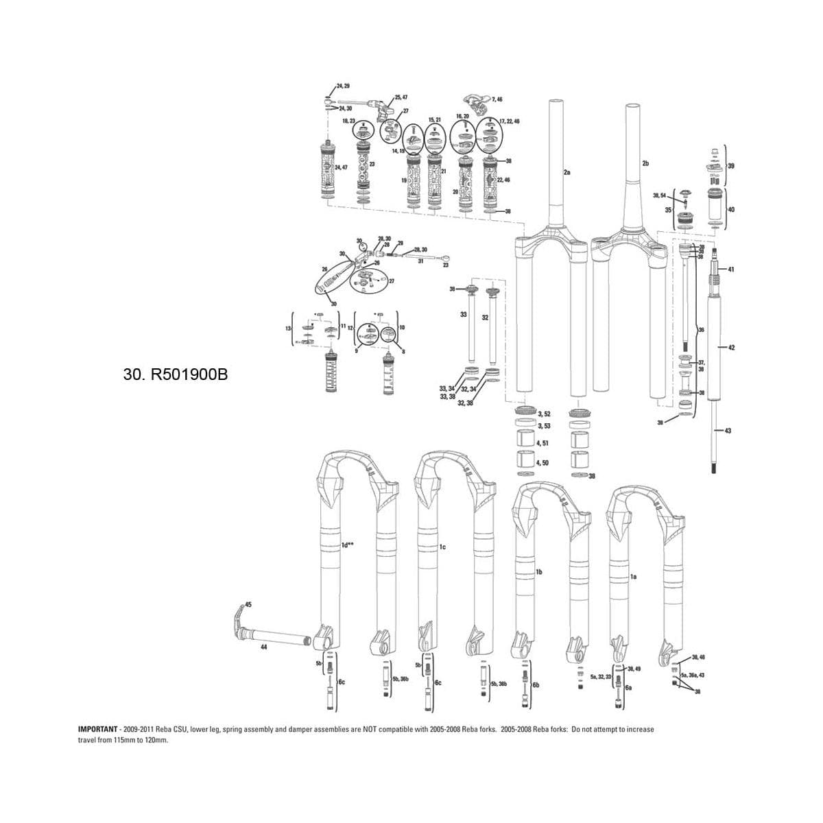 Rockshox Xloc Remote Service Kit: