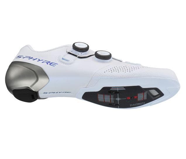 Shimano S-PHYRE RC9 (RC902) SPD-SL Shoes, White, Wide