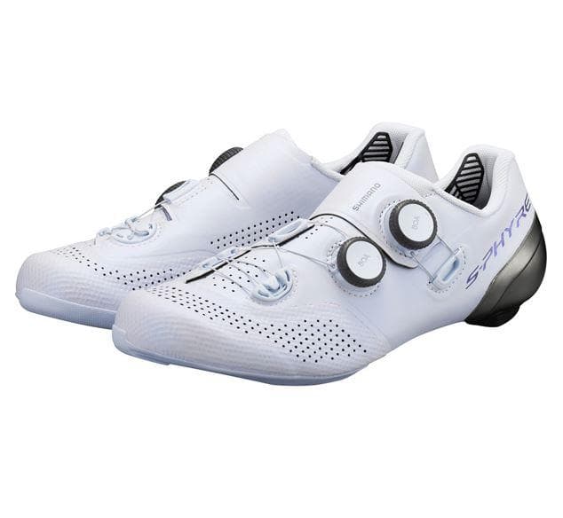 Shimano S-PHYRE RC9 (RC902) SPD-SL Shoes, White, Wide