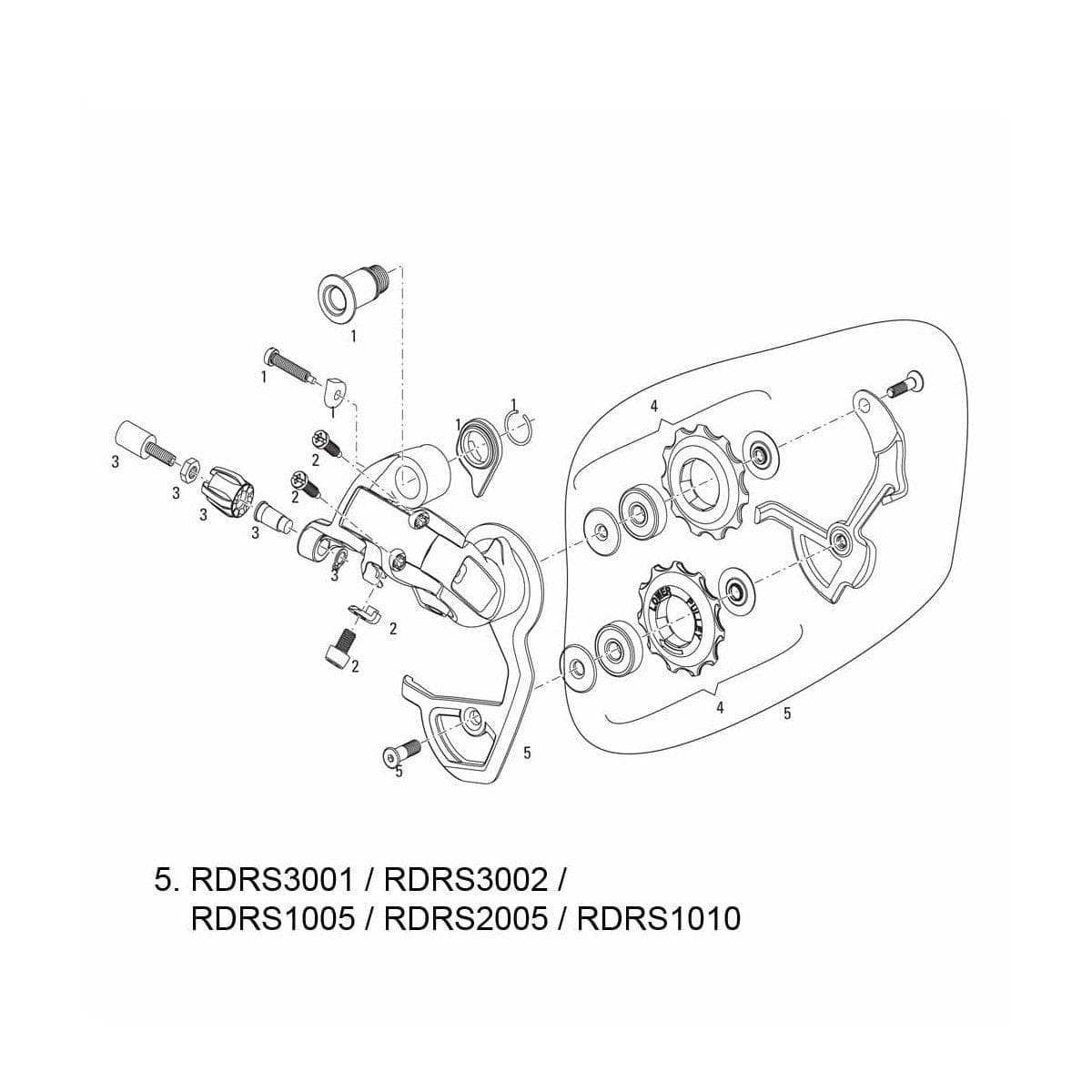 Sram Road Spare - Cage Kit For Rear Derailleur Force 2010 (Cage And Pulleys):