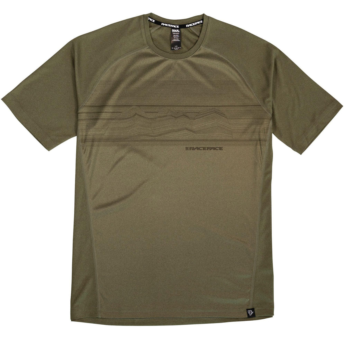 Race Face Trigger Short Sleeve Jersey 2021 Olive M