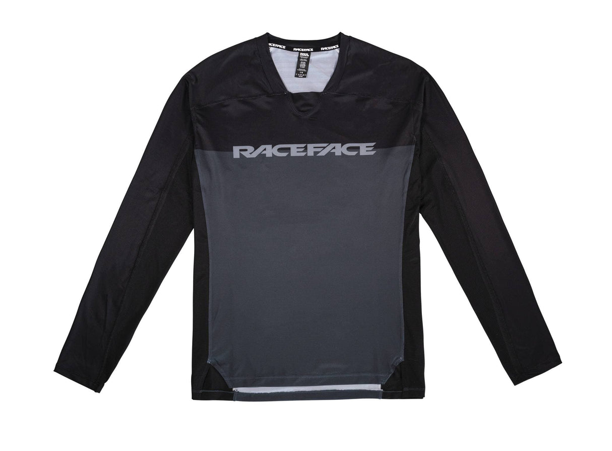 Race Face Diffuse Long Sleeve Jersey 2021 Grey S