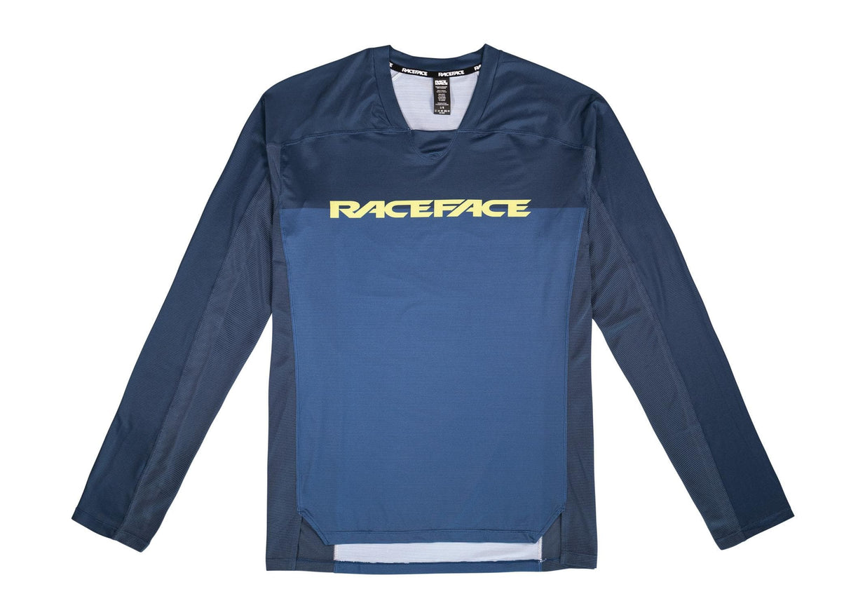 Race Face Diffuse Long Sleeve Jersey 2021 Navy M