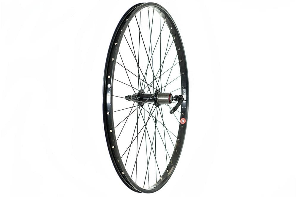 Tru-build wheels 26 X 1.75  Rear Wheel, Black, 8/9Speed Cassette (Qr) - Rear - Black