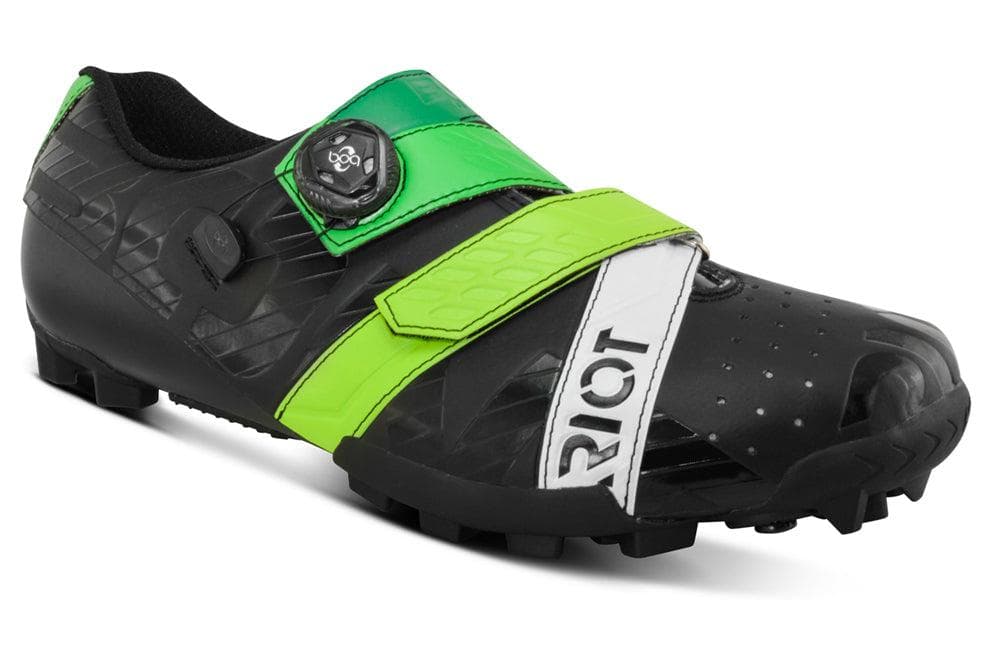 Bont RIOT MTB + BOA CYCLING SHOE BLACK / GREEN 48