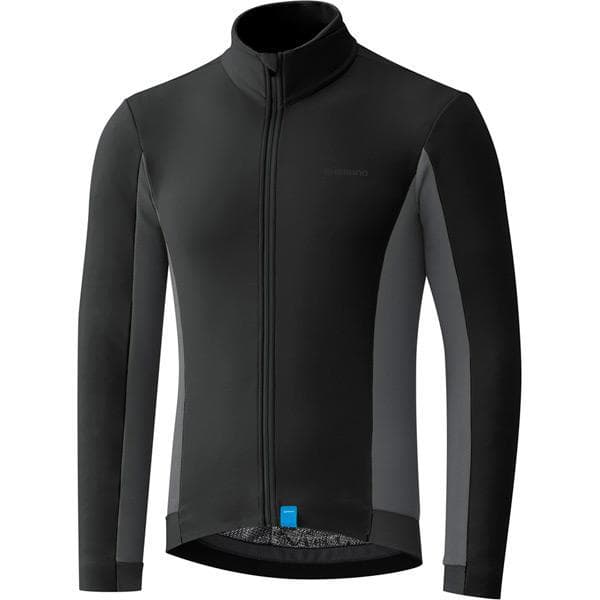 Shimano Clothing Men's Thermal Jersey, Black, Size L