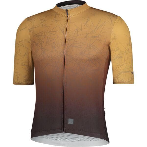 Shimano Clothing Men's; Breakaway Jersey; Mustard Yellow; Size L