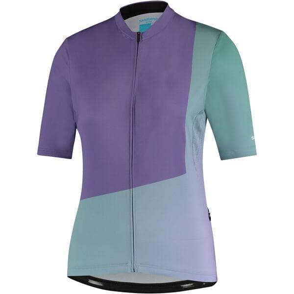 Shimano Clothing Women's; Sumire Jersey; Purple/Green; Size L