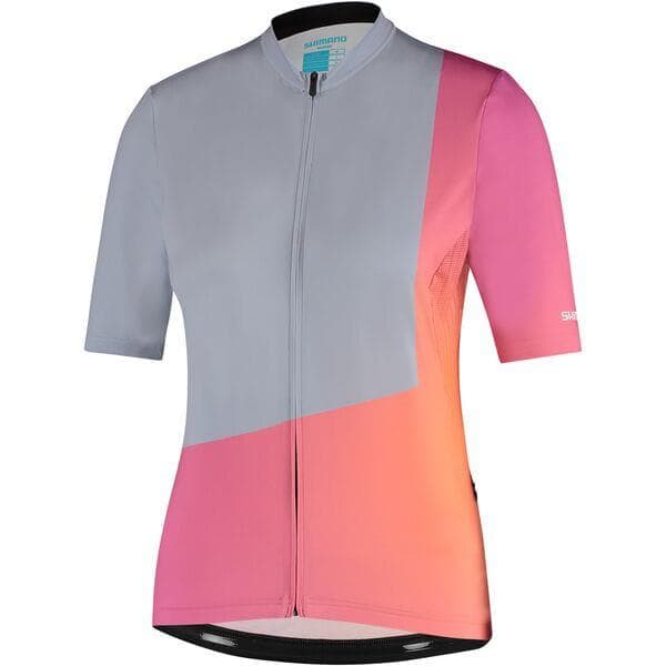 Shimano Clothing Women's; Sumire Jersey; Blue/Pink; Size XL