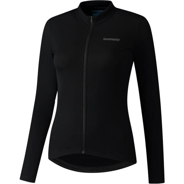 Shimano Clothing Women's; Element LS Jersey; Black; Size M