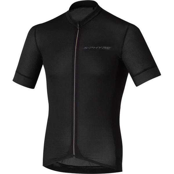 Shimano Clothing Men's; S-PHYRE Short Sleeve Jersey; Black; Size XL