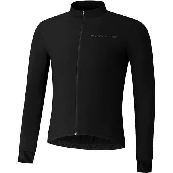 Shimano Clothing Men's; S-PHYRE Thermal Jersey; Black; Size M