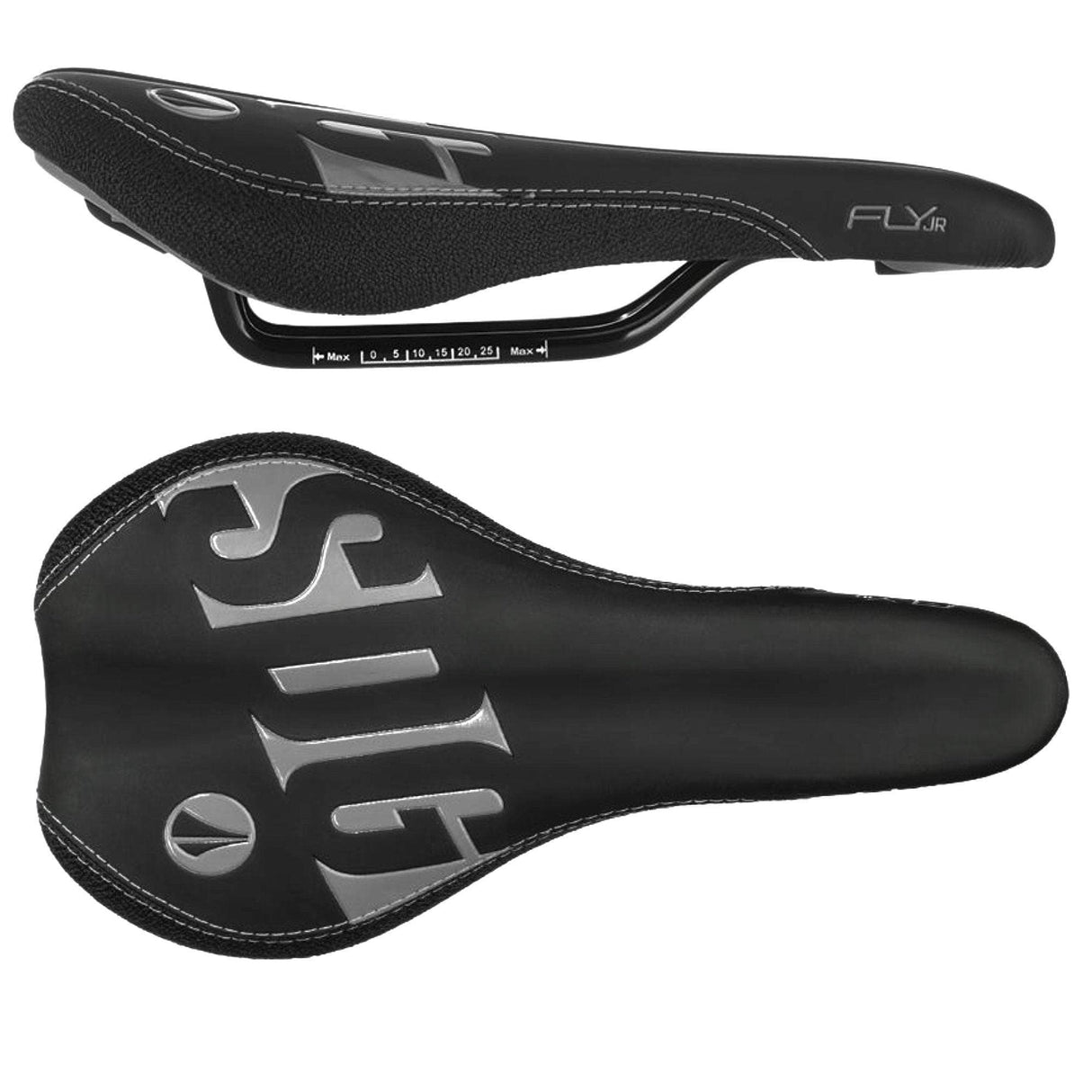 SDG Fly Junior Steel Rail Saddle Black