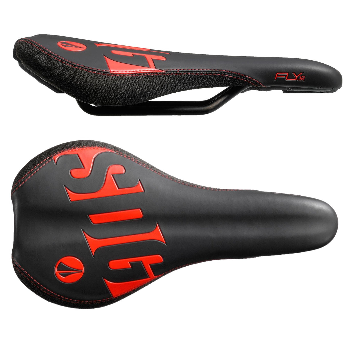 SDG Fly Junior Steel Rail Saddle Black/Red