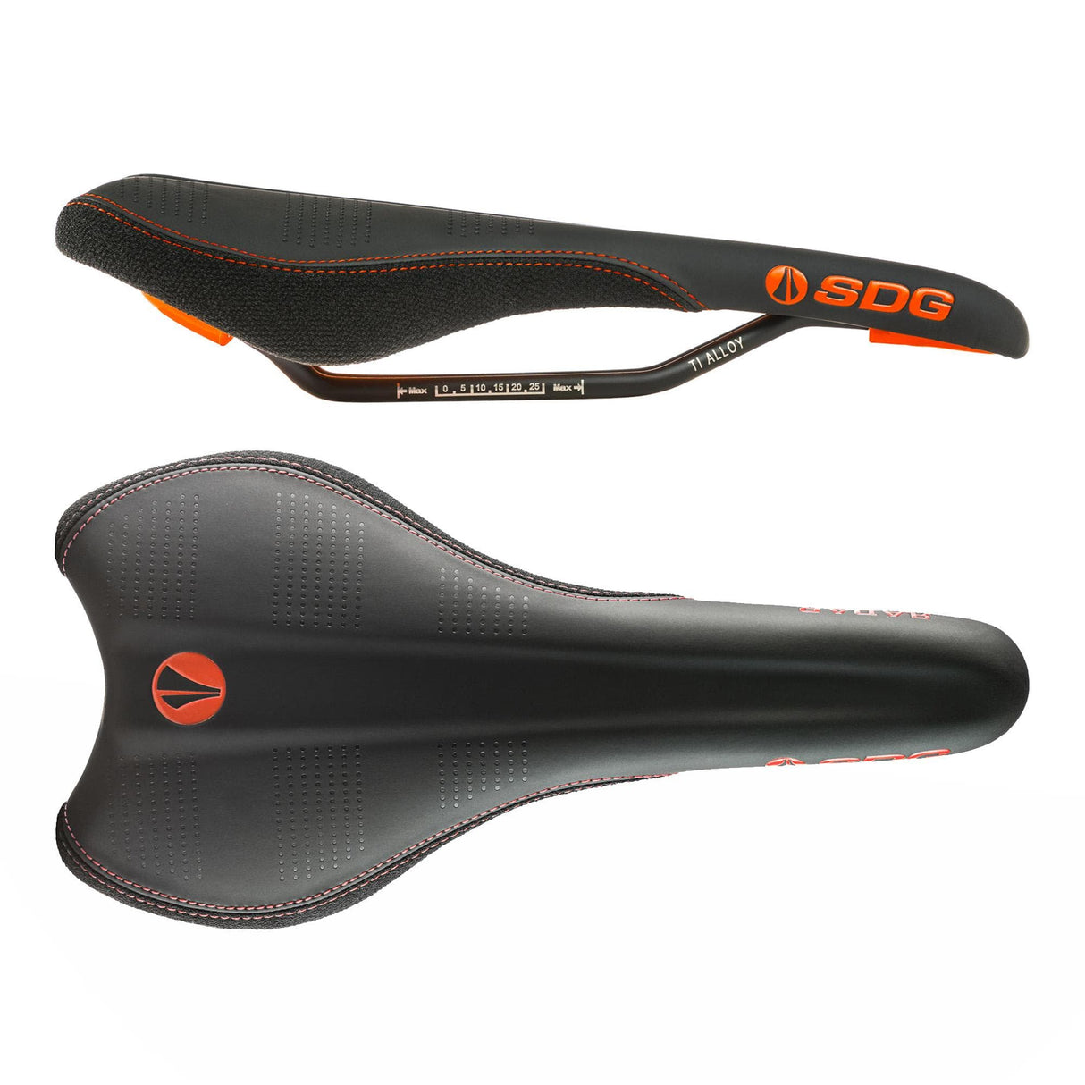 SDG Radar Ti-Alloy Saddle Orange