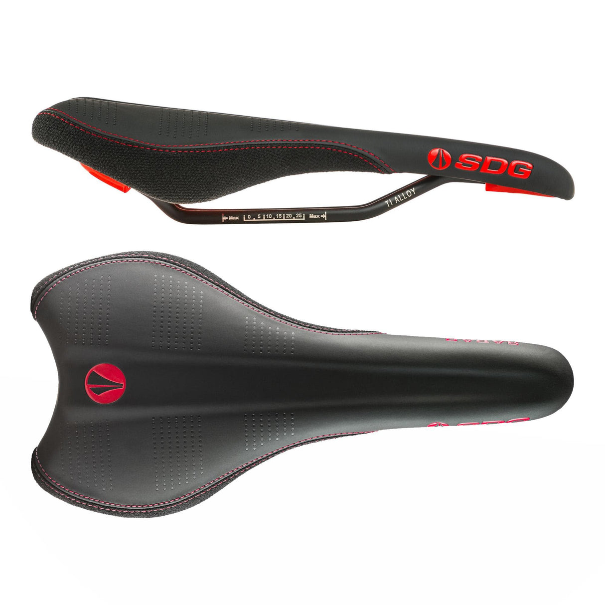 SDG Radar Ti-Alloy Saddle Red