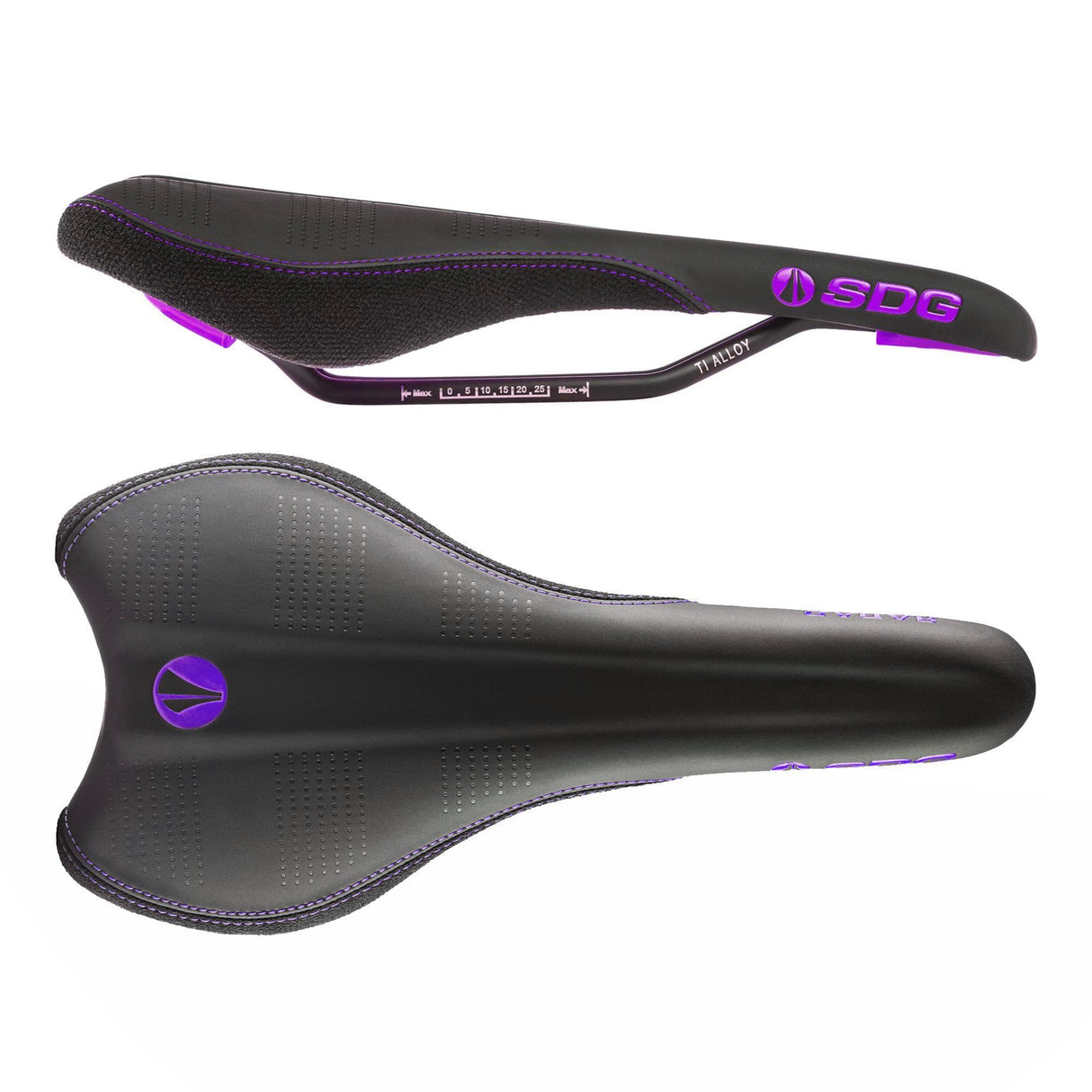 SDG Radar Ti-Alloy Saddle Purple