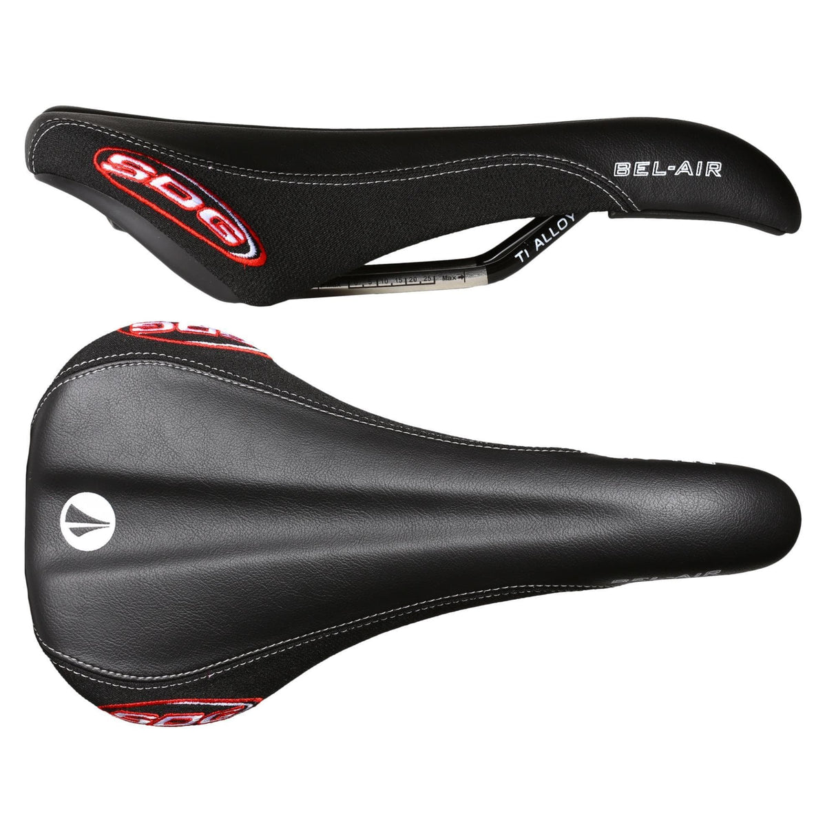 SDG Bel Air Ti-Alloy Rail Saddle Black