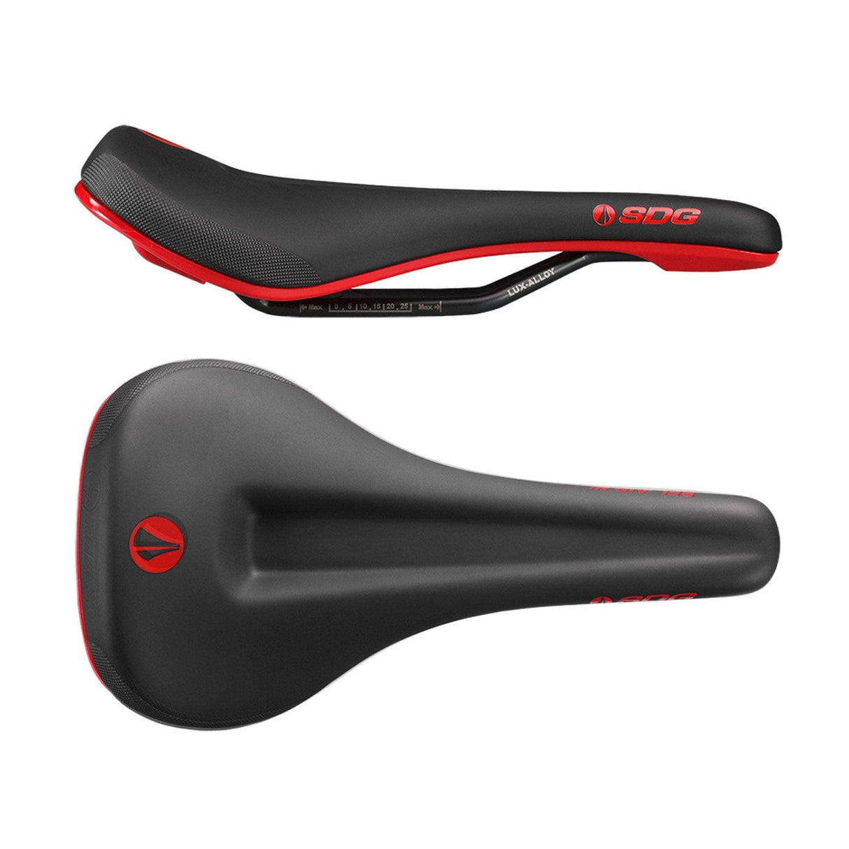 SDG Bel Air 3.0 Max Lux-Alloy Saddle Black / Red