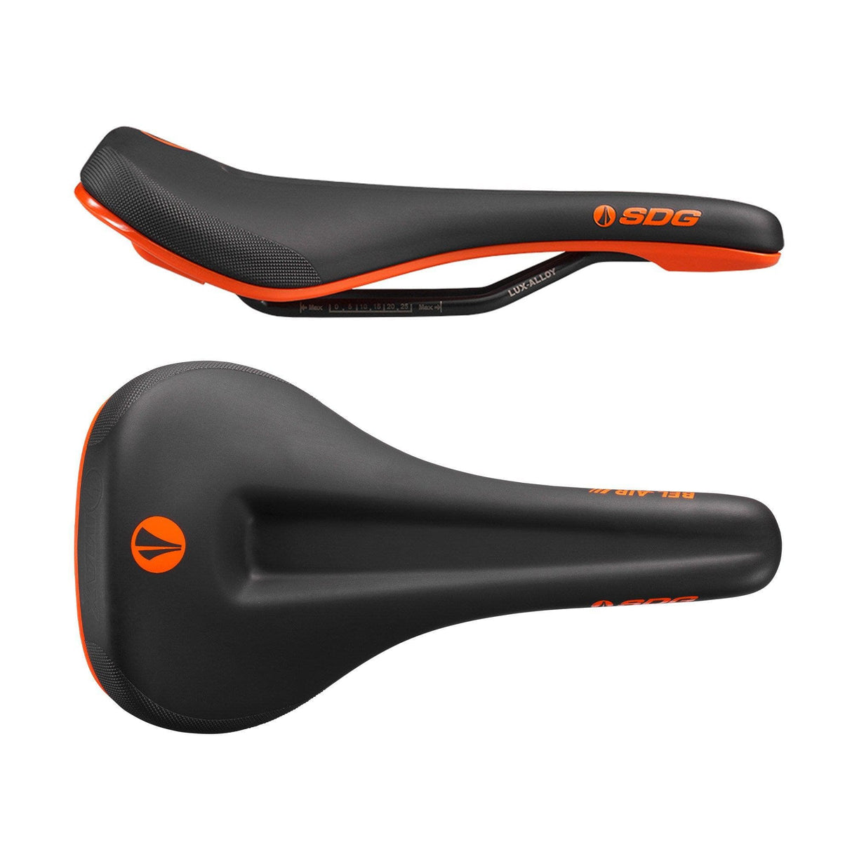 SDG Bel Air 3.0 Max Lux-Alloy Saddle Black / Orange