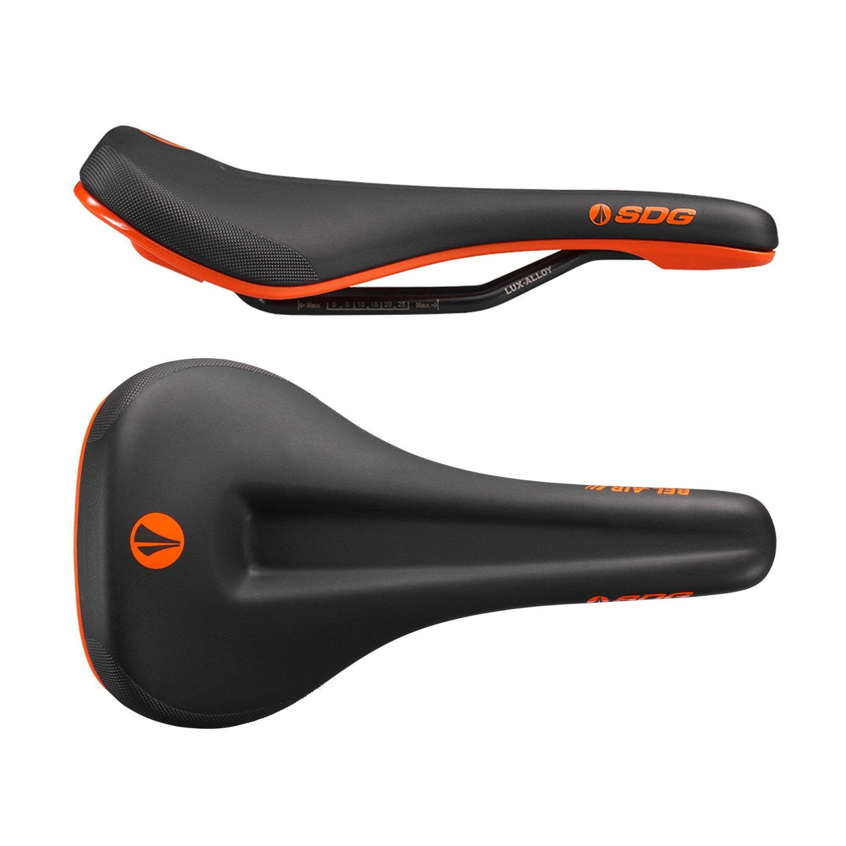 SDG Bel Air 3.0 Max Lux-Alloy Saddle Black / Orange