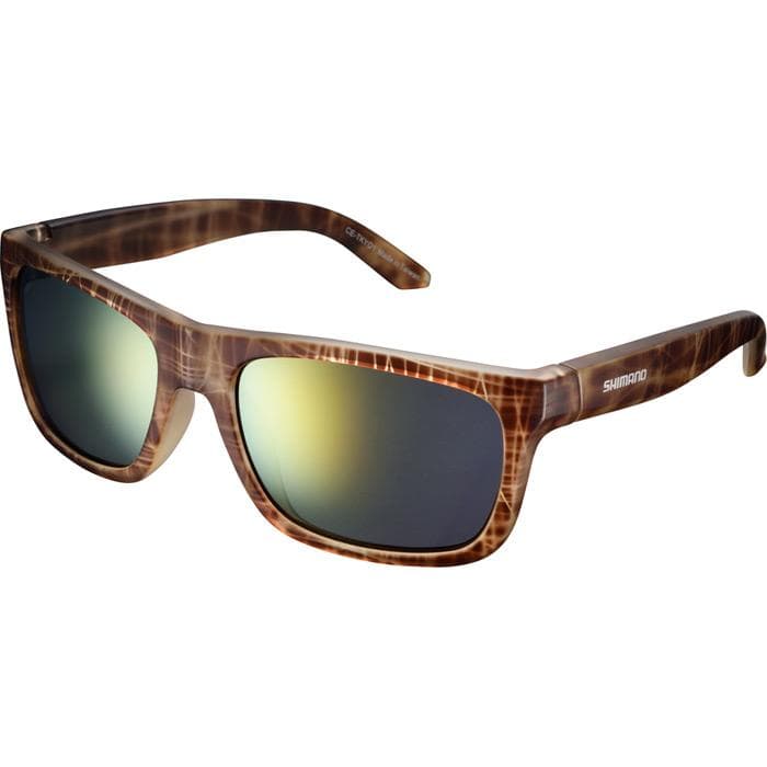 Shimano Tokyo Glasses - Brown Tortoise - Smoke Orange Mirror Lense