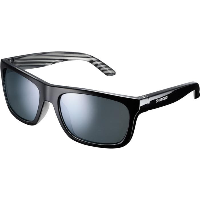 Shimano Tokyo Glasses - Black Layered - Smoke Silver Mirror