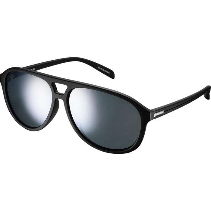 Shimano Meteor Glasses - Matte Black - Smoke Silver Mirror