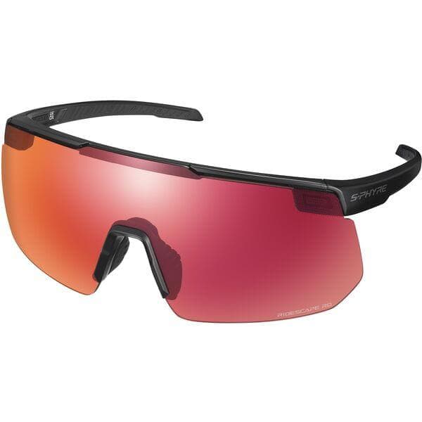 Shimano Clothing S-PHYRE Glasses; Metallic Black; RideScape Road Lens