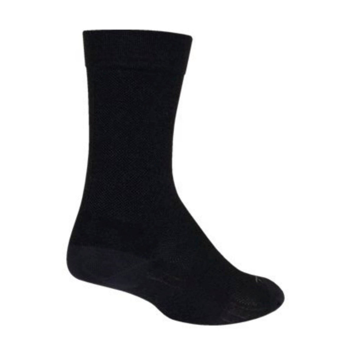 SockGuy Black SGX Wool Socks L/XL