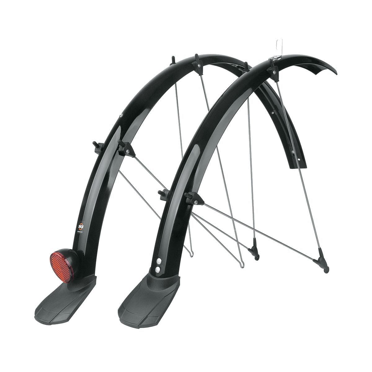 Sks Bluemels Wireway Mudguard Set: Black 53Mm 28"