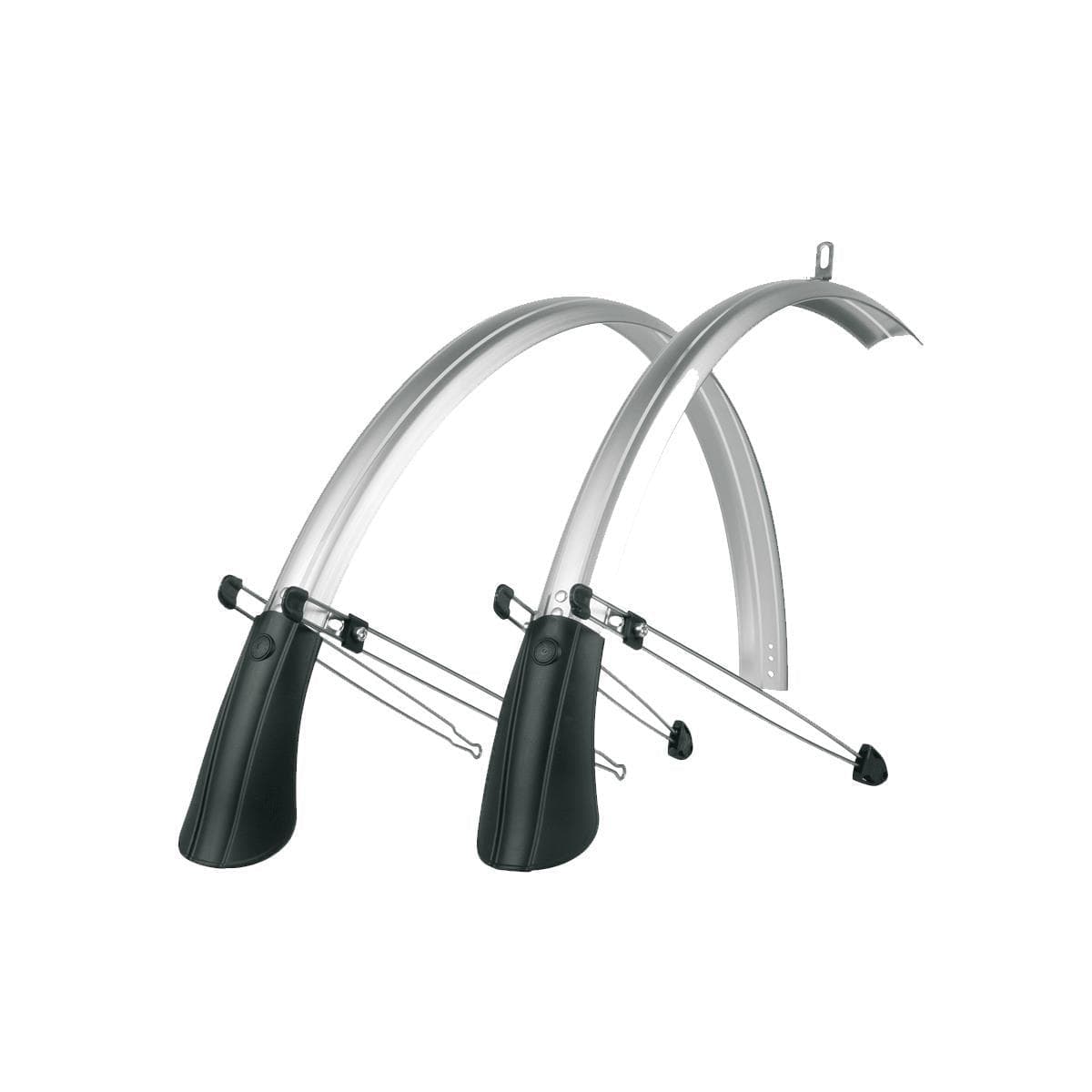 Sks Commuter Mudguard Set With Spoiler: Silver 45Mm 28"