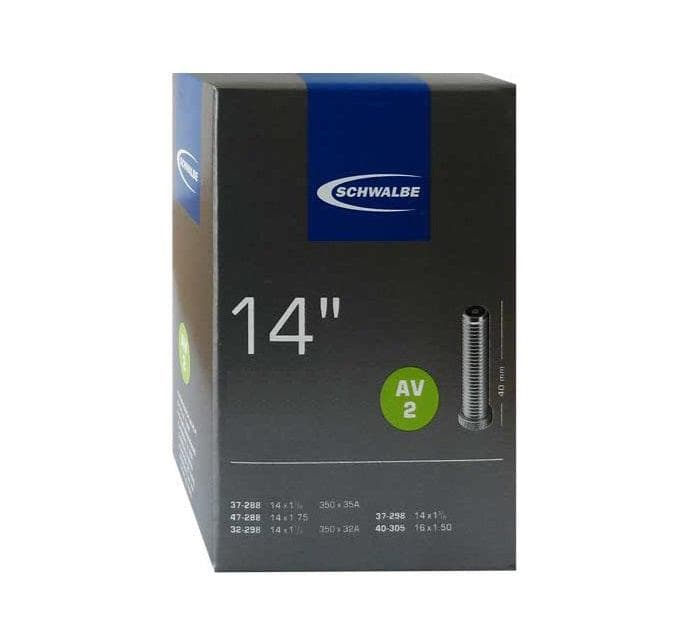 Schwalbe Av Schrader Tube - 14" x 1 3/8" (AV2) - Black