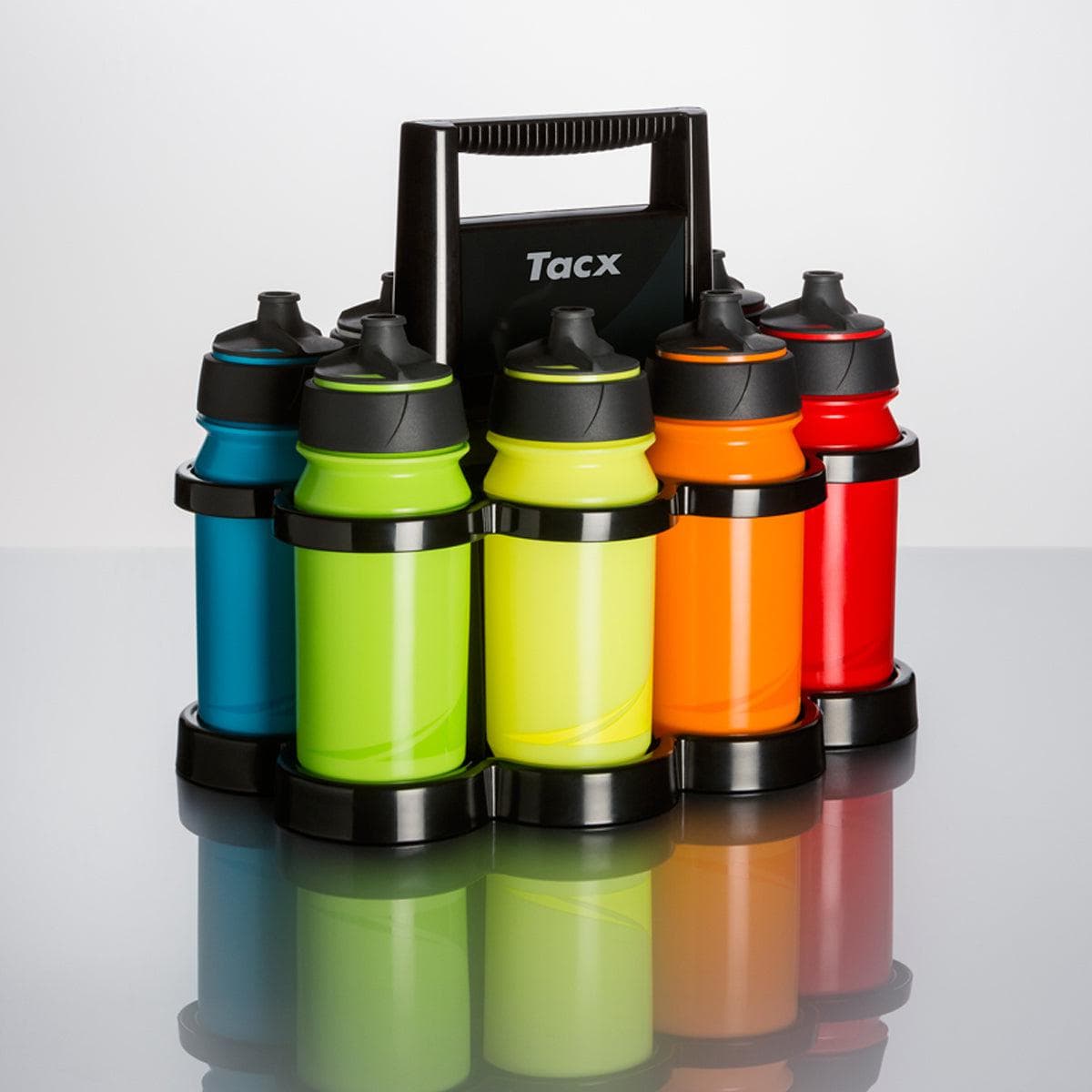 Tacx Shanti Bottle Twist Collection (8Pcs) Colour 500Cc With Free Starlight Bottle Holder: Assorted 500Ml